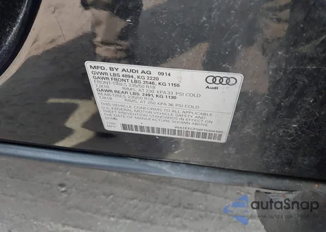 2015 Audi Q3 2.0T Premium Plus from USA, damaged, VIN WA1EFCFS6FR004485